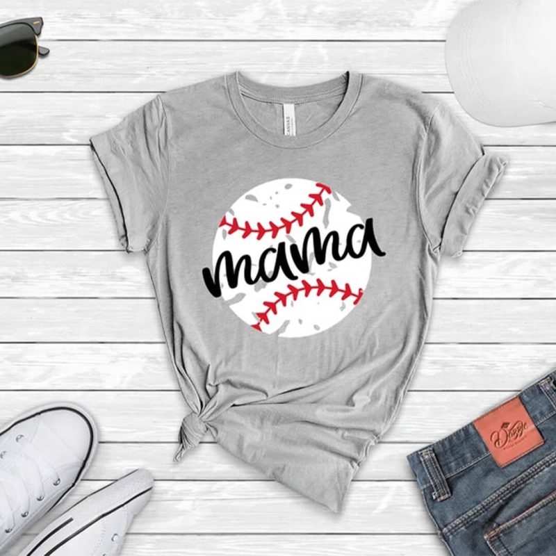 Toperth Baseball Mama T-Shirt – Toperth