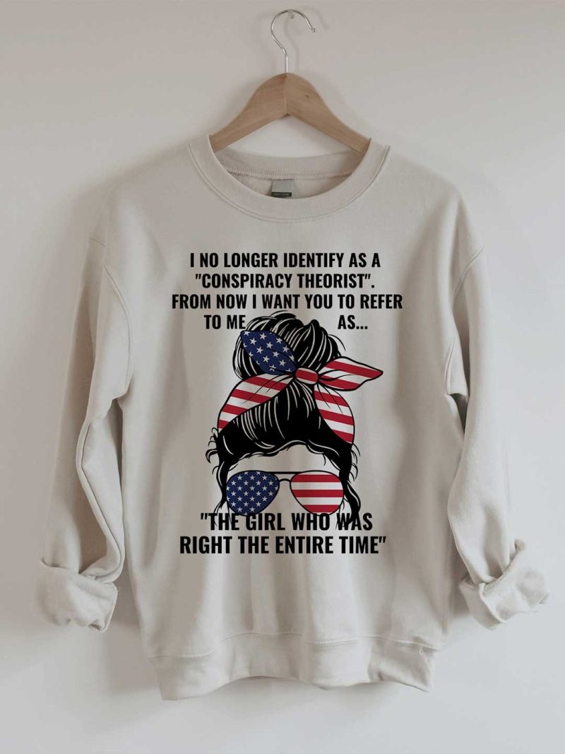 Toperth The Girl Who Was Right The Entire Time Sweatshirts – Toperth