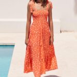 Toperth Polka Dot Print Halter Straps Tied Maxi Dress – TOPERTH Toperth Polka Dot Print Halter Straps Tied Maxi Dress – TOPERTH