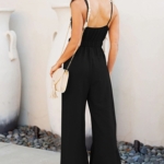 Toperth Give A Little Cutout Ruffle Tie Jumpsuit – TOPERTH