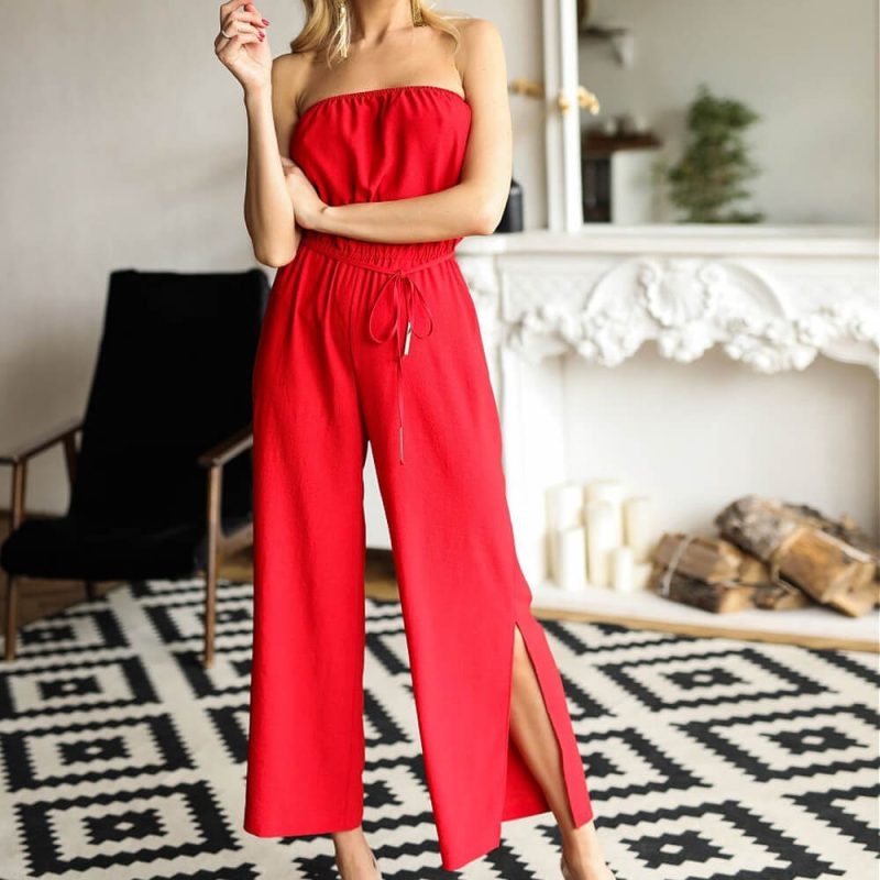Toperth Wish and Wander Off Shoulder Solid Jumpsuit – Toperth