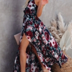 Toperth Bloomed Floral Halter Maxi Dress – TOPERTH