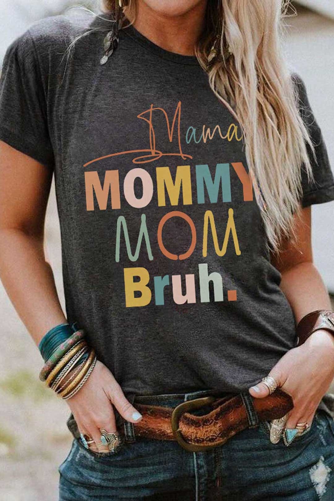 Toperth Mama Mommy Mom Bruh T-Shirt – Toperth