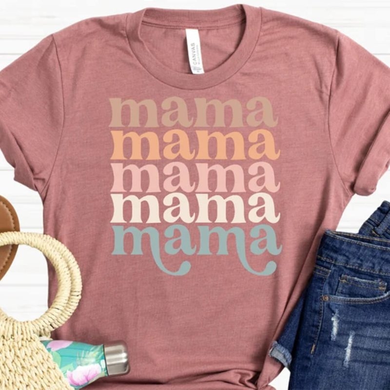 Toperth Retro Mama Crewneck T-Shirt – Toperth