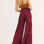 Toperth Solid Color Ruffle Wide-Leg Pants – TOPERTH