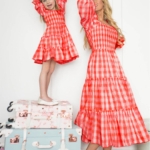 Toperth Red Plaid Print Sweet Dress – TOPERTH