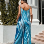 Toperth Casual Strap Tie-Dye Printing Jumpsuit – TOPERTH