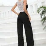 Toperth Solid Color Mid-Waist Backless Jumpsuit – TOPERTH