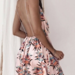 Toperth Floral Sleeveless V-Neckline Mini Dress – TOPERTH