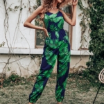 Toperth Green Straps Neck Sleeveless Jumpsuit – TOPERTH