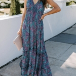 Toperth Carry On For You Blue Floral Maxi Dress – TOPERTH