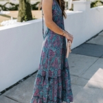 Toperth Carry On For You Blue Floral Maxi Dress – TOPERTH