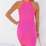 Toperth Ribbed Colorblock Bodycon Knit Dress – TOPERTH