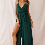 Toperth Solid Color Wide-Leg Cami Jumpsuit – TOPERTH