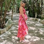 Toperth Red Floral Print Maxi Dress photo review