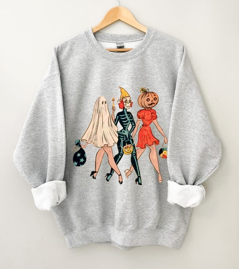 Toperth Trick or Treat Girls Halloween Sweatshirt – Toperth