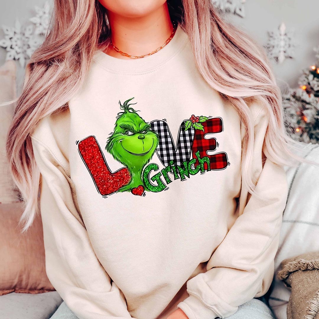 Toperth Grinch Love Christmas Sweatshirt – Toperth