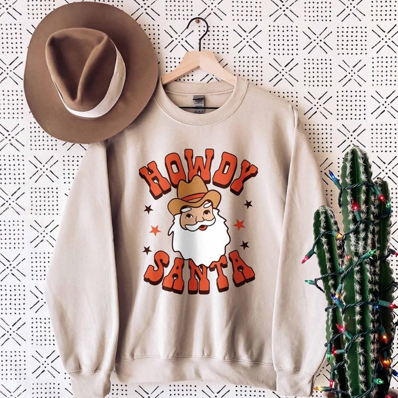 Toperth Christmas Howdy Santa Sweatshirt – Toperth