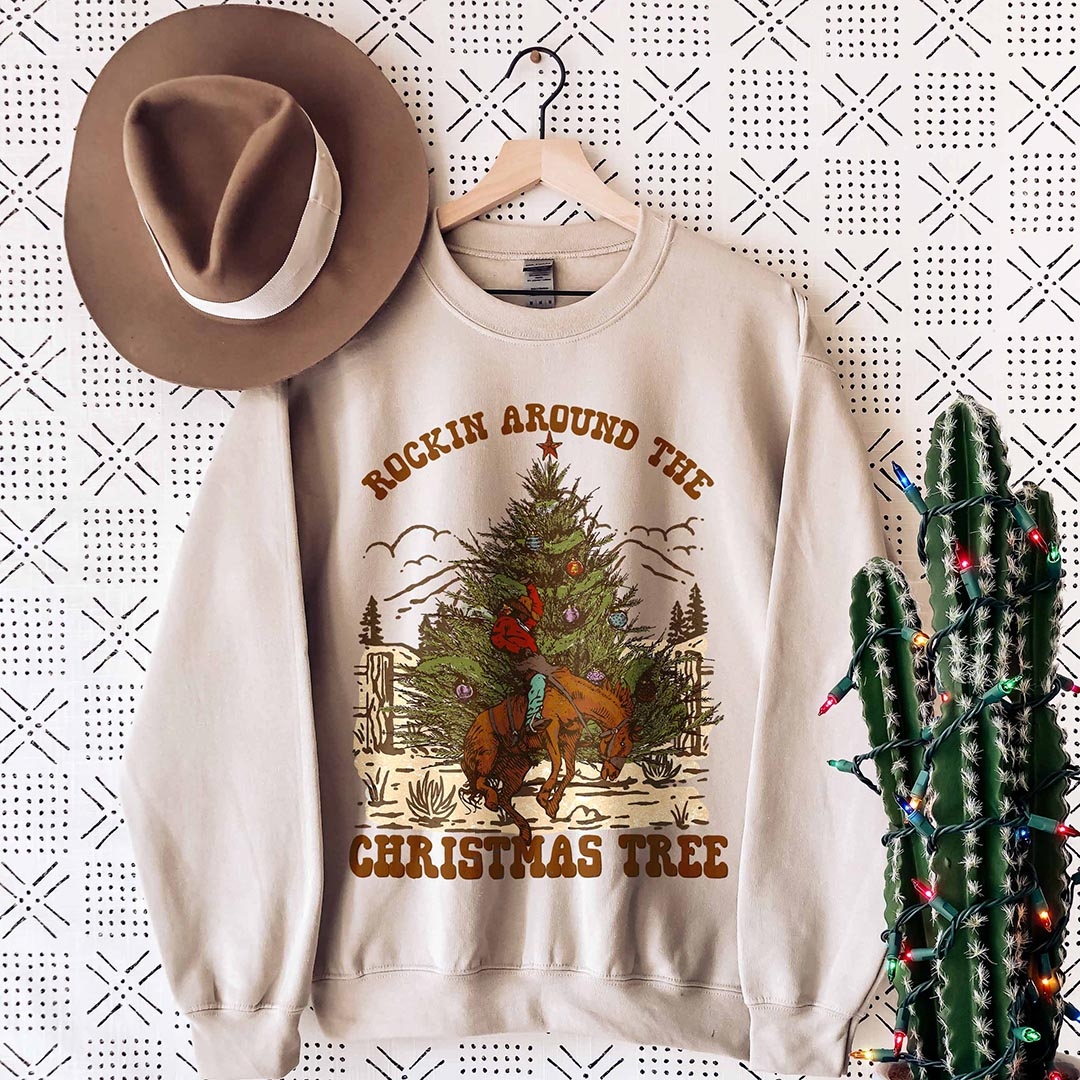 Toperth Rockin Around The Christmas Tree Sweatshirt – Toperth