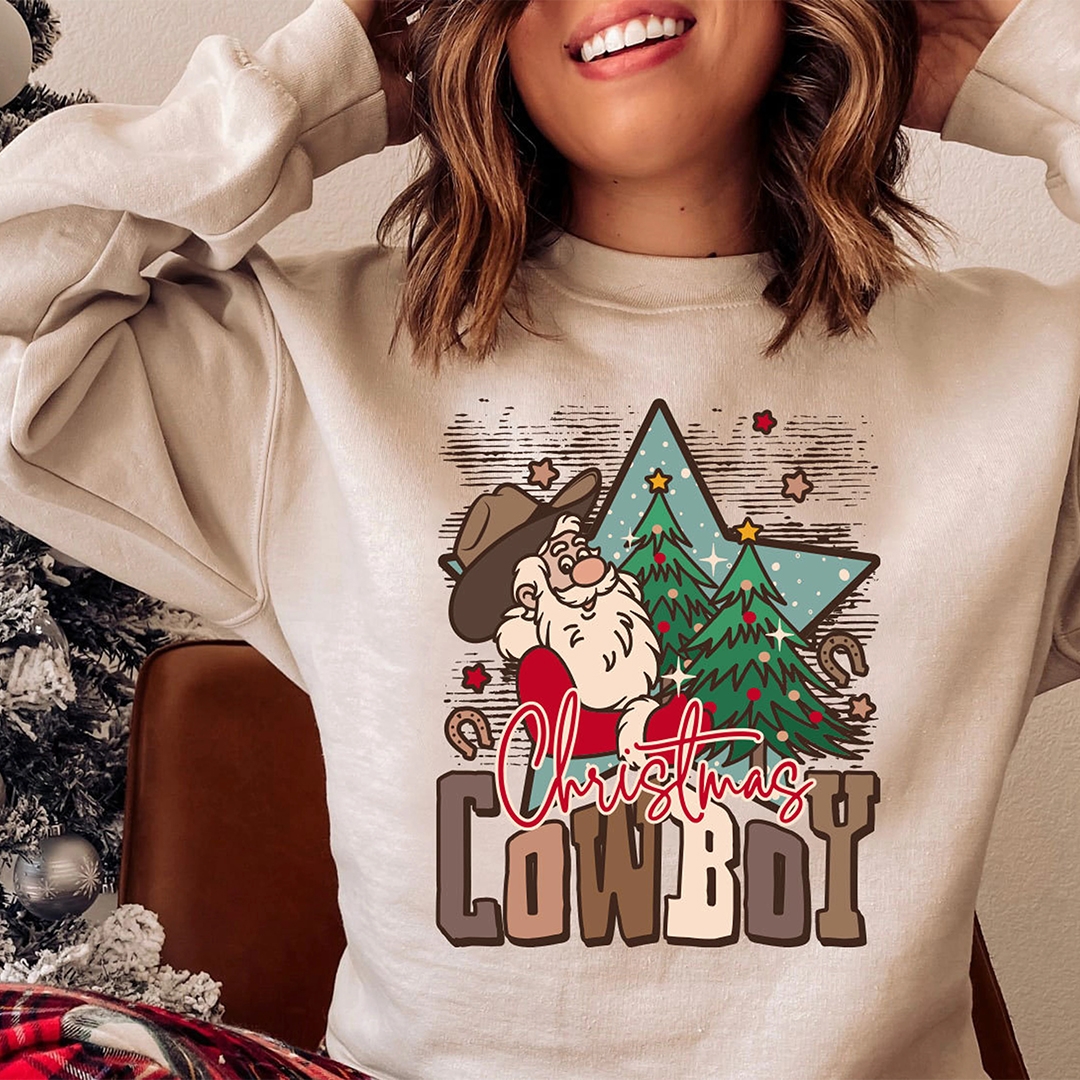 Toperth Christmas Cowboy Sweatshirt – Toperth