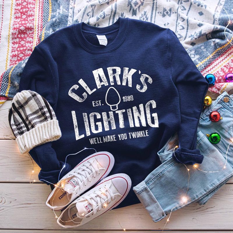 Toperth Clarks Lighting Christmas Sweatshirts – Toperth