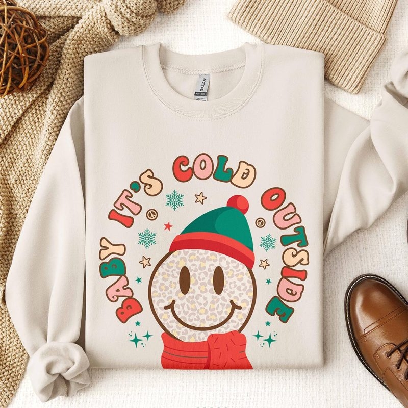 Toperth Christmas Baby Its Cold Outside Sweatshirt – Toperth