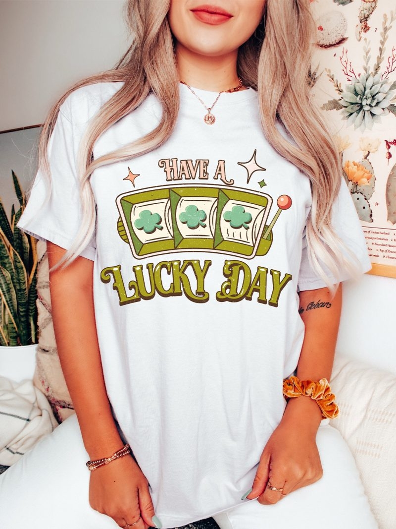 Toperth Retro Have a Lucky Day St. Patrick's Day T-Shirt – Toperth