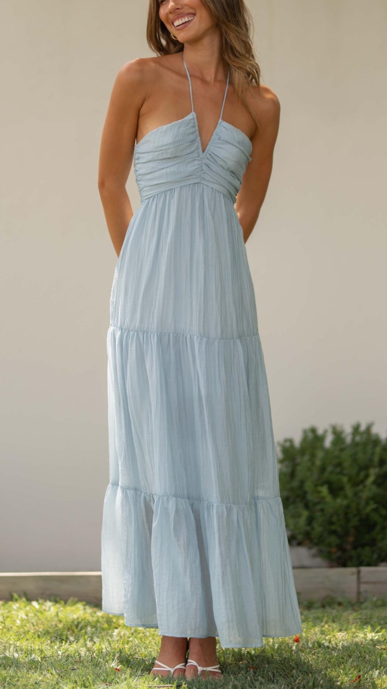 blue Ethereal maxi dress