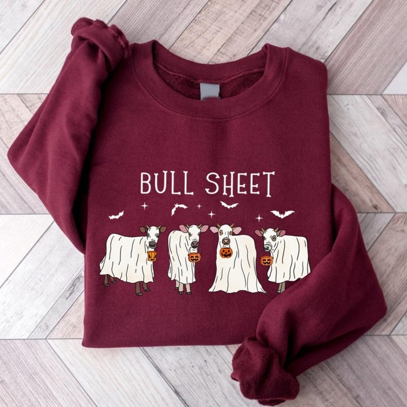 Toperth Halloween Bull Sheet Sweatshirt – Toperth