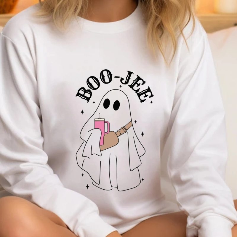 Toperth Halloween Boo-Jee Stanley Tumbler Inspired Ghost Sweatshirt – Toperth