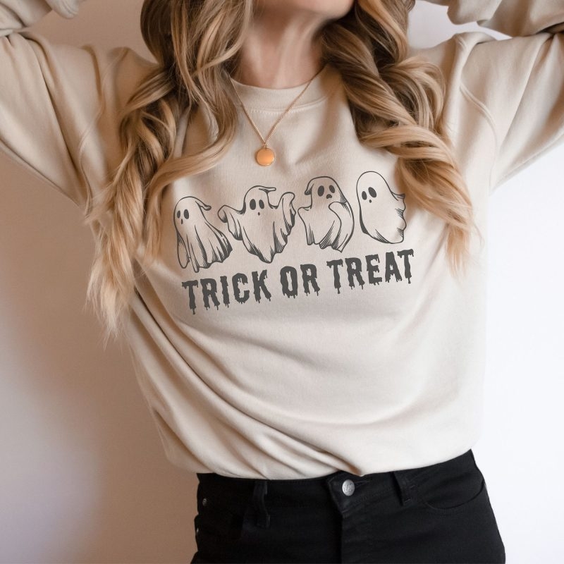 Toperth Trick or Treat Halloween Sweatshirt – Toperth