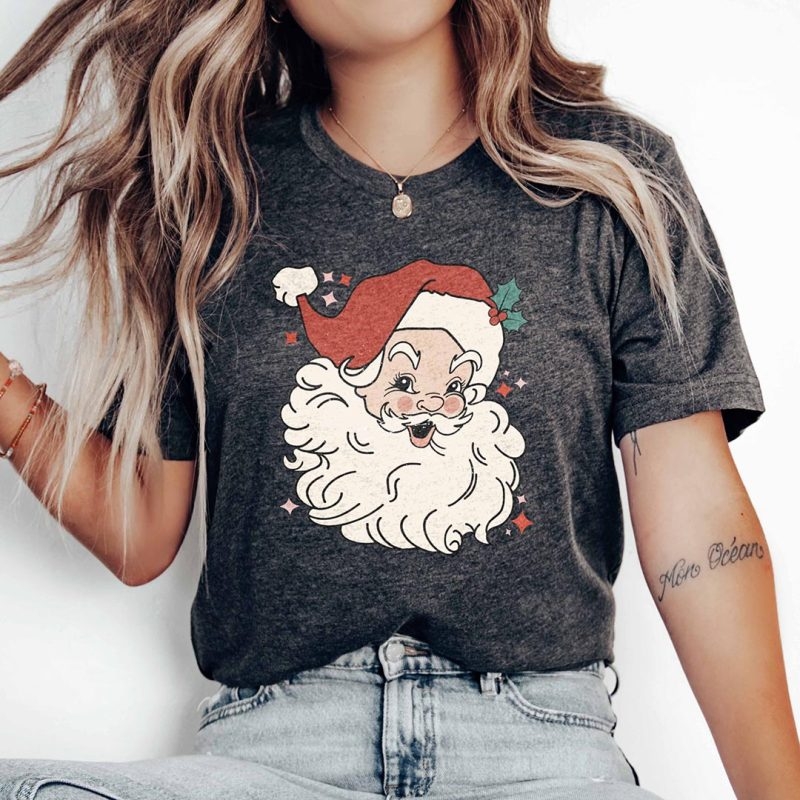 Toperth Retro Christmas Santa Baby T-Shirt – Toperth