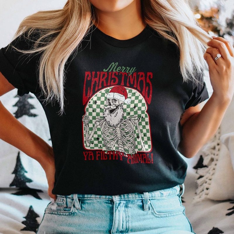 Toperth Merry Christmas Ya Filthy Animal T-Shirt – Toperth