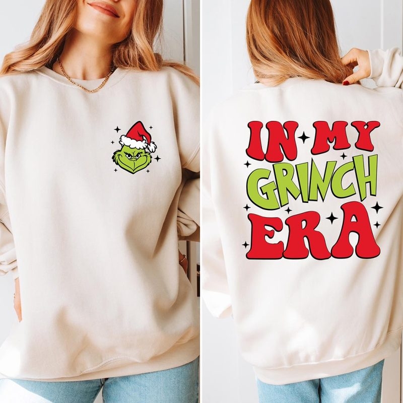 Toperth In My Grinch Era Retro Christmas Sweatshirt – Toperth