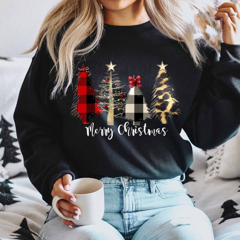 Toperth Merry Christmas Tree Sweatshirt – Toperth