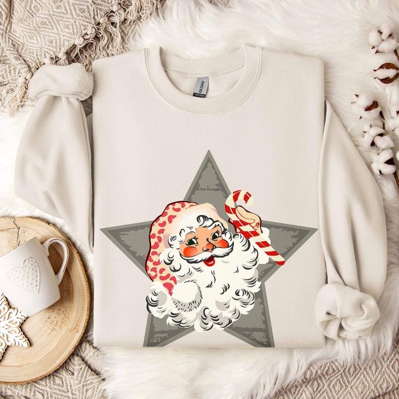 Toperth Retro Santa Star Sweatshirt – Toperth