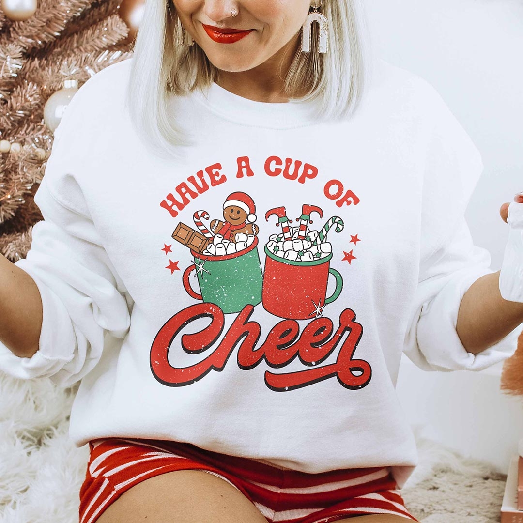 Toperth Have A Cup Of Cheer Christmas Sweatshirt – Toperth