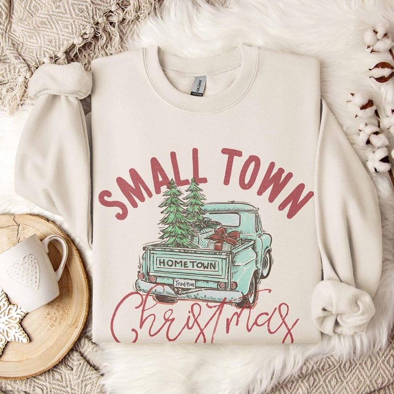 Toperth Small Town Christmas Sweatshirt – Toperth