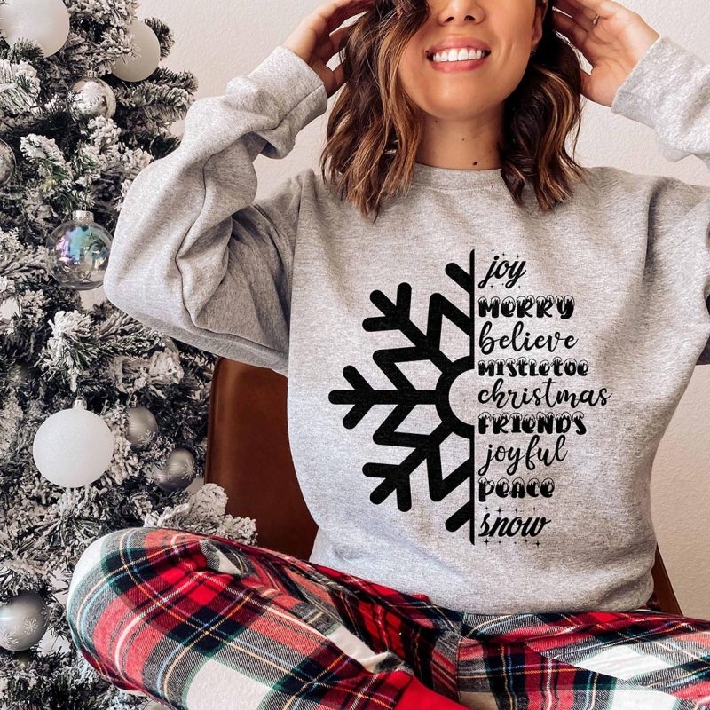 Toperth Christmas Snowflake Sweatshirt – Toperth