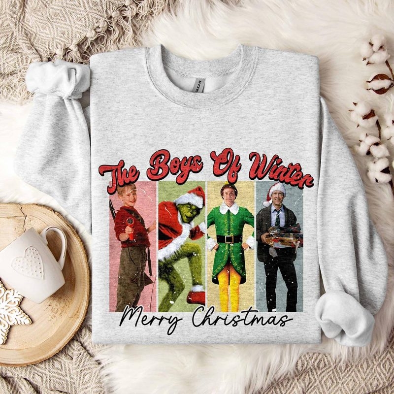 Toperth The Boys of Winter Merry Christmas Sweatshirt – Toperth