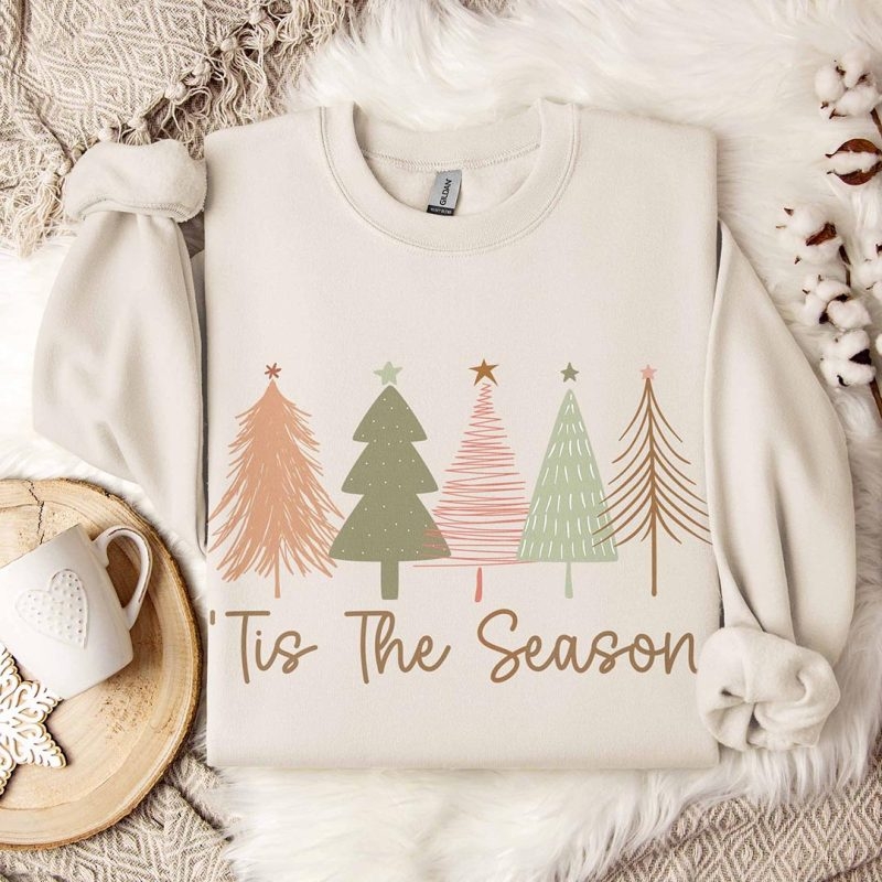 Toperth 'Tis The Season Christmas Trees Sweatshirt – Toperth