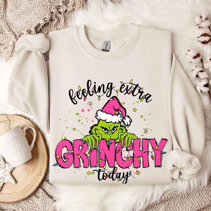 Toperth Feeling Extra Grinchy Today Christmas Sweatshirt – Toperth