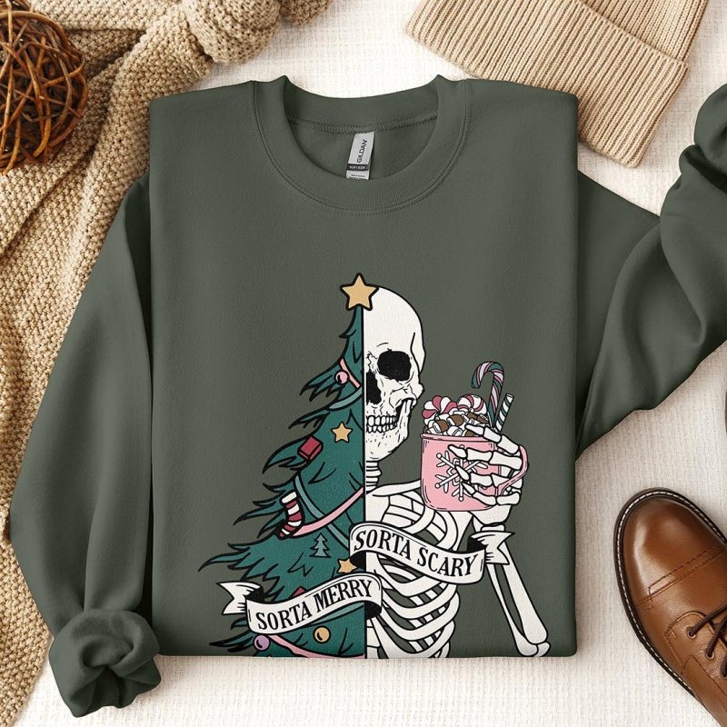 Toperth Sorta Scary Sorta Merry Christmas Sweatshirt – Toperth