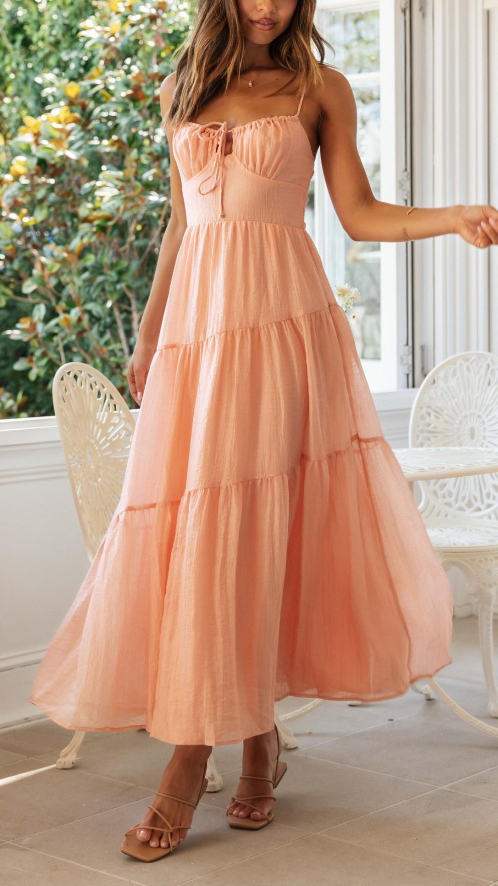 Tank Tie Up Maxi Dress