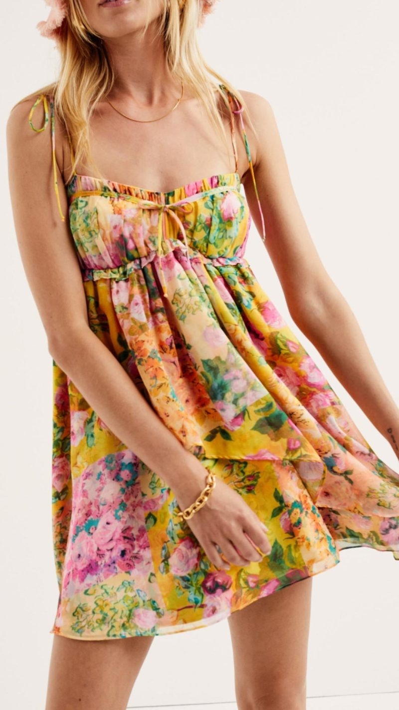 Toperth Floral Whisper Mini Dress – Toperth