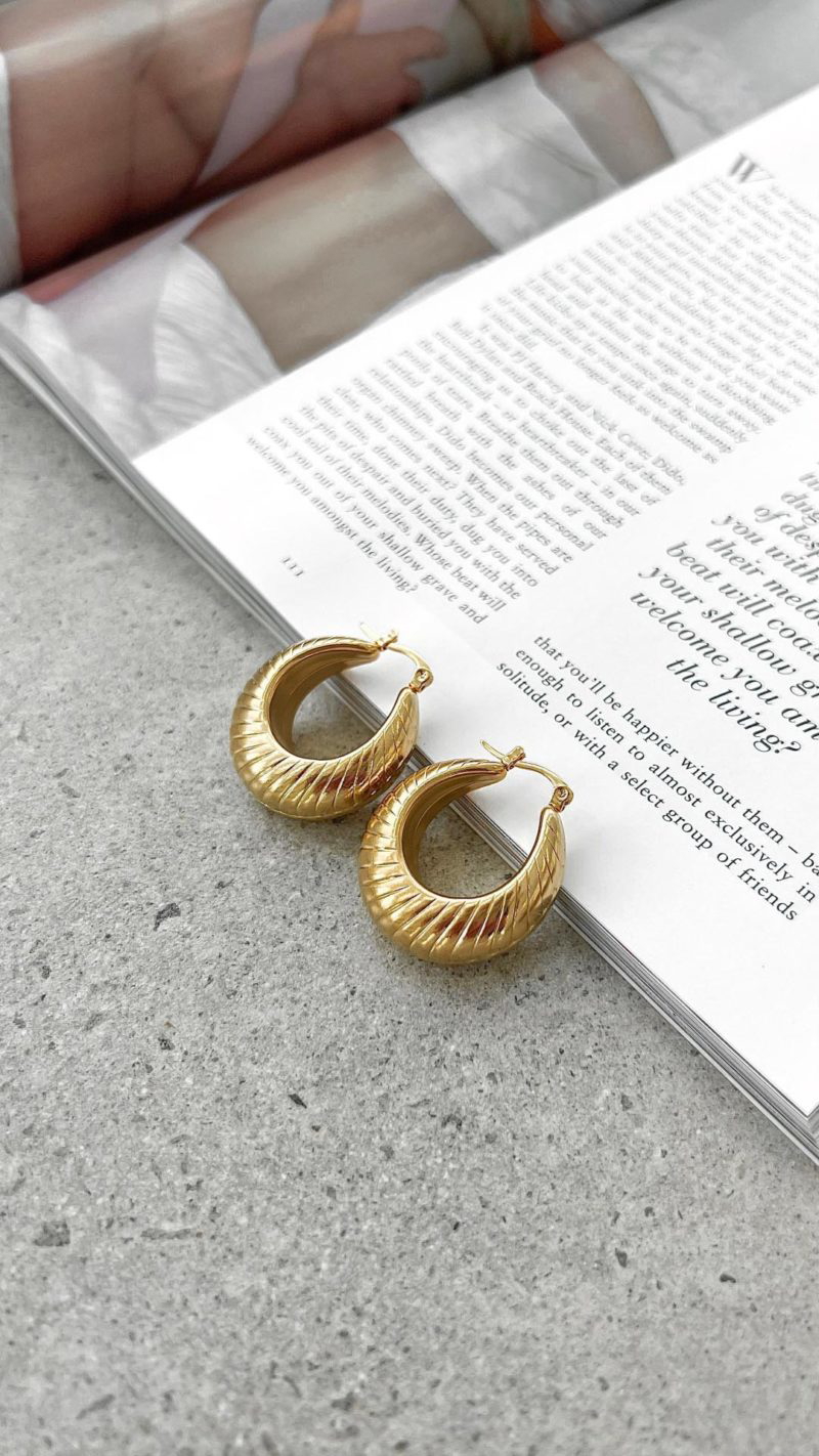 Toperth Gold-Plated Hoop Earrings – Toperth