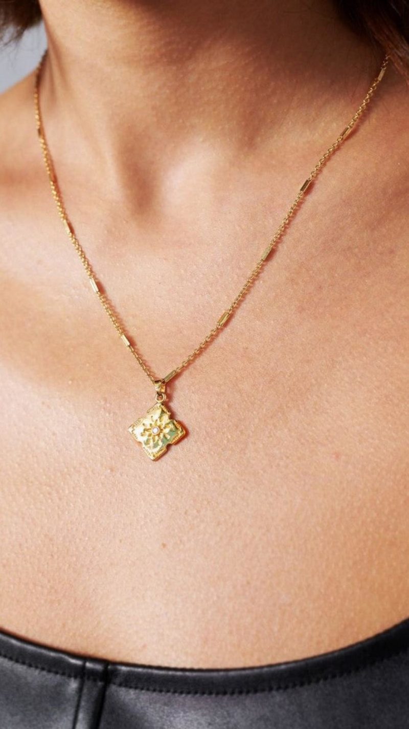 Toperth Dainty Gold-Plated Pendant Necklace – Toperth