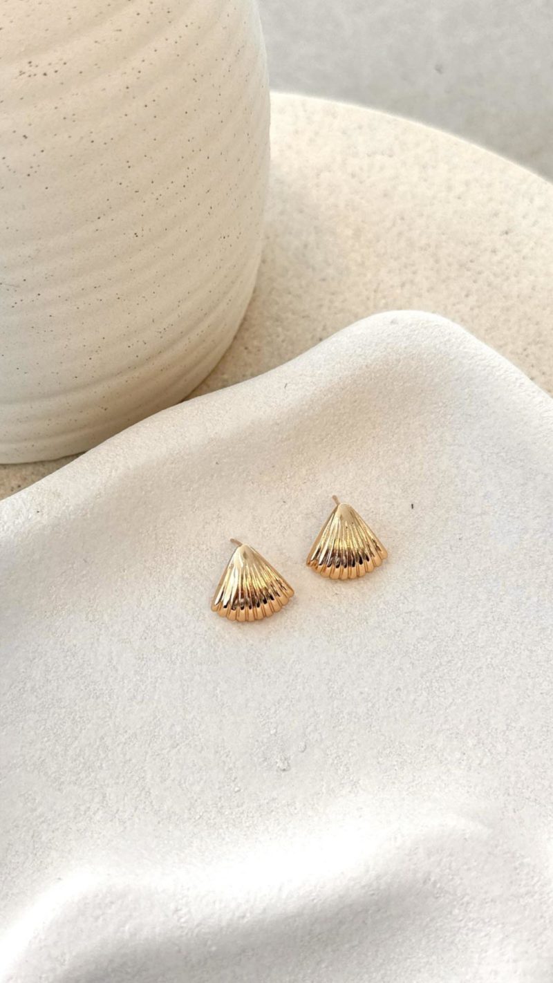 Toperth Gold Plated Shell Earrings – Toperth