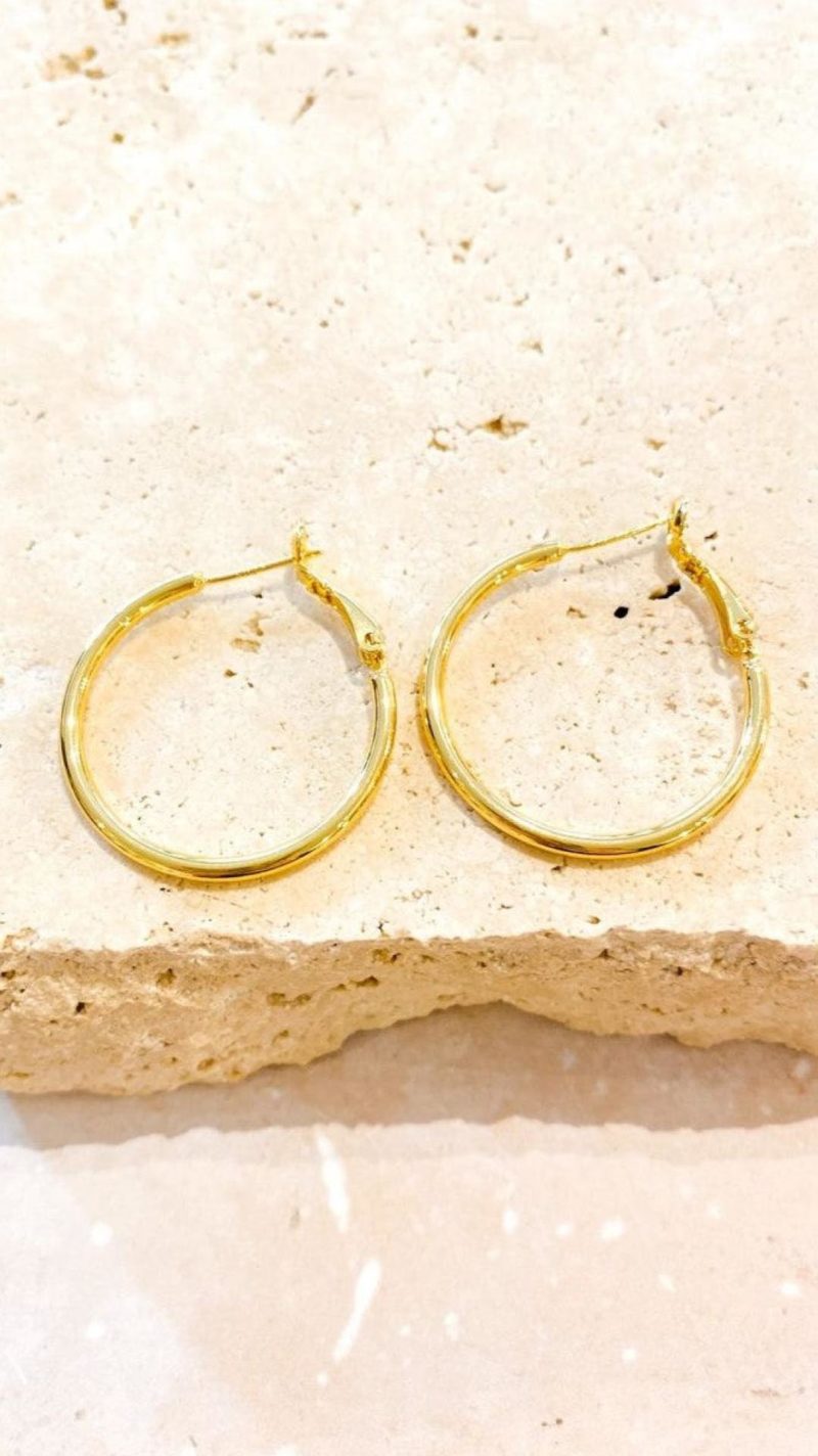 Toperth Classic Gold Hoop Earrings – Toperth