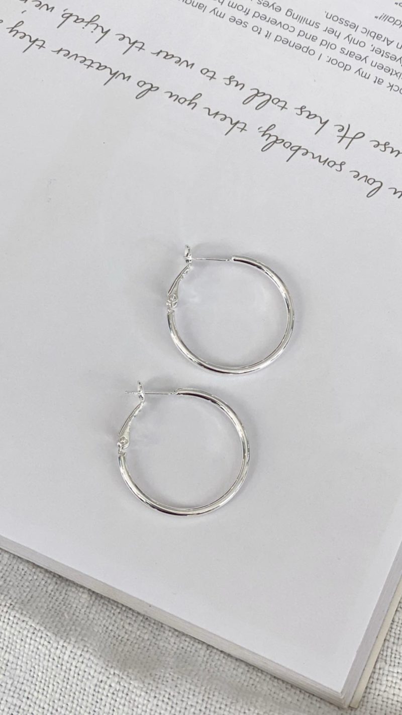 Toperth Classic Silver Hoop Earrings – Toperth